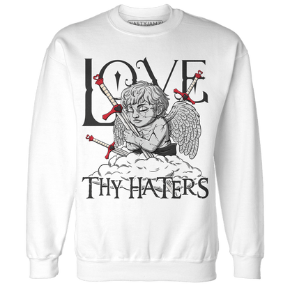 Jumman Jack University Red Sweatshirt Match Love Thy Haters Angel - NastyJamz