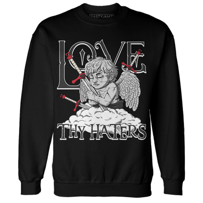 Jumman Jack University Red Sweatshirt Match Love Thy Haters Angel - NastyJamz