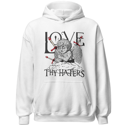 Jumman Jack University Red Hoodie Match Love Thy Haters Angel - NastyJamz