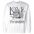 VaporMax-Plus-Midnight-Navy-White-Metallic-Silver-NastyJamz-Sweatshirt-Match-Love-Thy-Haters-Angel
