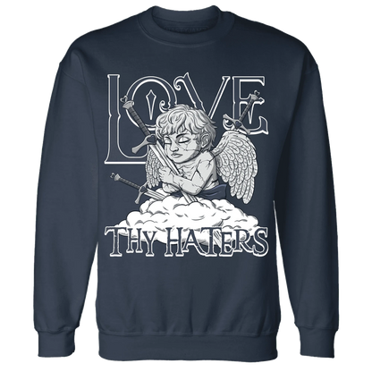 VaporMax-Plus-Midnight-Navy-White-Metallic-Silver-NastyJamz-Sweatshirt-Match-Love-Thy-Haters-Angel