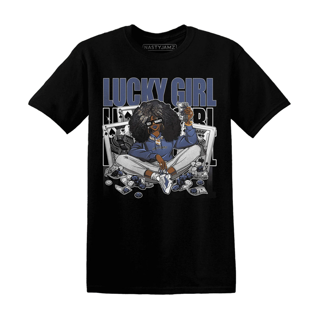 NastyJamz-Low-Diffused-Blue-11s-T-Shirt-Match-Lucky-Girl