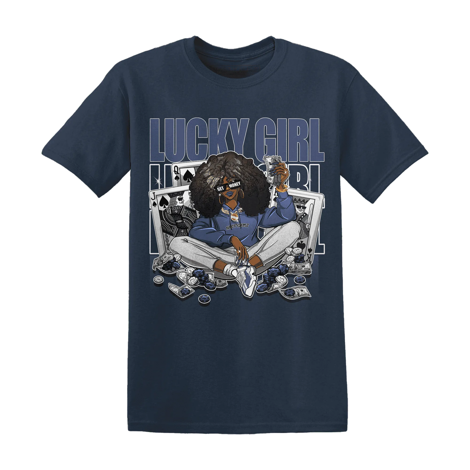 NastyJamz-Low-Diffused-Blue-11s-T-Shirt-Match-Lucky-Girl
