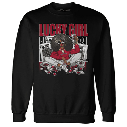 NastyJamz-Retro-Red-Taxi-12s-Sweatshirt-Match-Lucky-Girl