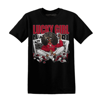 NastyJamz-Retro-Red-Taxi-12s-T-Shirt-Match-Lucky-Girl