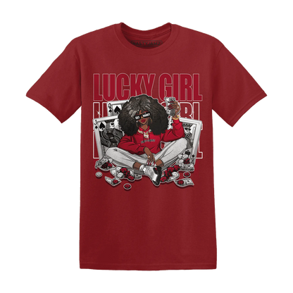 NastyJamz-Retro-Red-Taxi-12s-T-Shirt-Match-Lucky-Girl