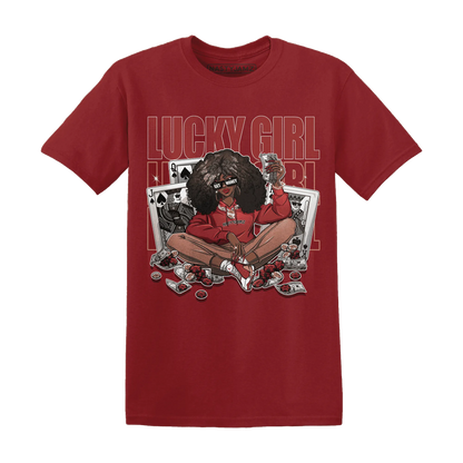 NastyJamz-Dune-Red-13s-T-Shirt-Match-Lucky-Girl