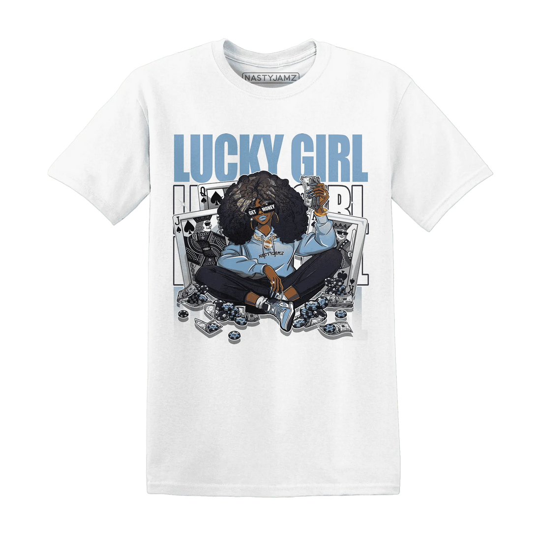 NastyJamz-First-In-Flight-1s-T-Shirt-Match-Lucky-Girl