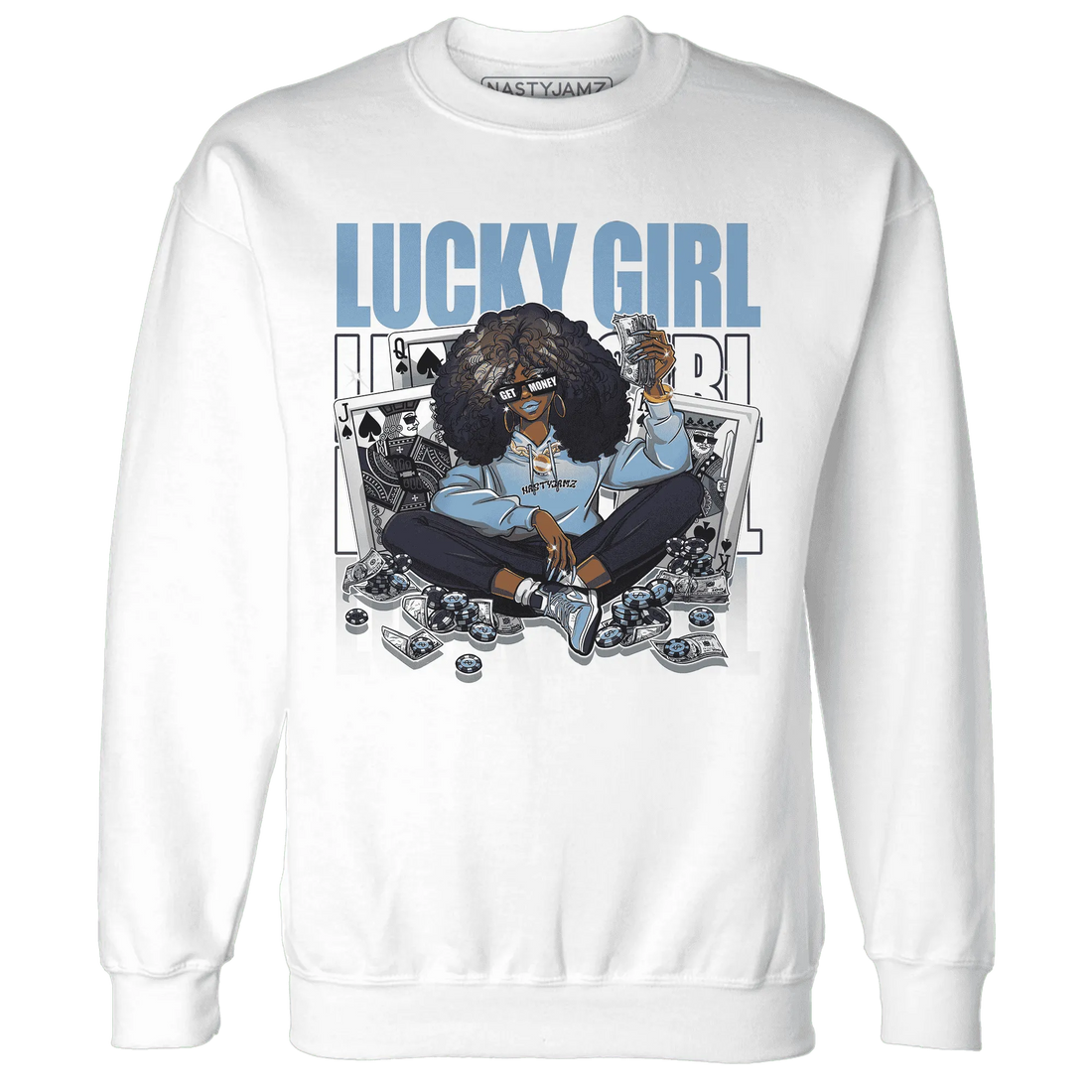 NastyJamz-First-In-Flight-1s-Sweatshirt-Match-Lucky-Girl