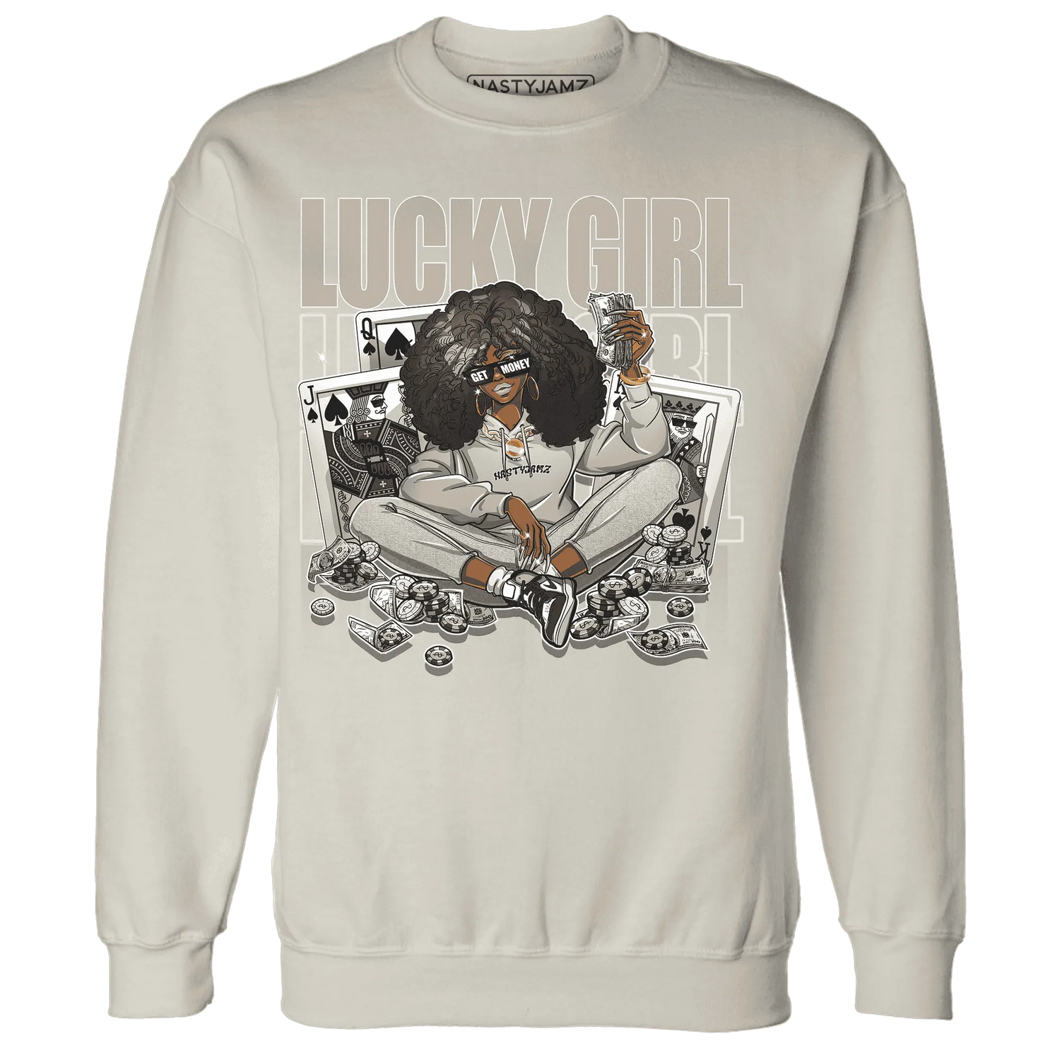 NastyJamz-Latte-1s-Sweatshirt-Match-Lucky-Girl