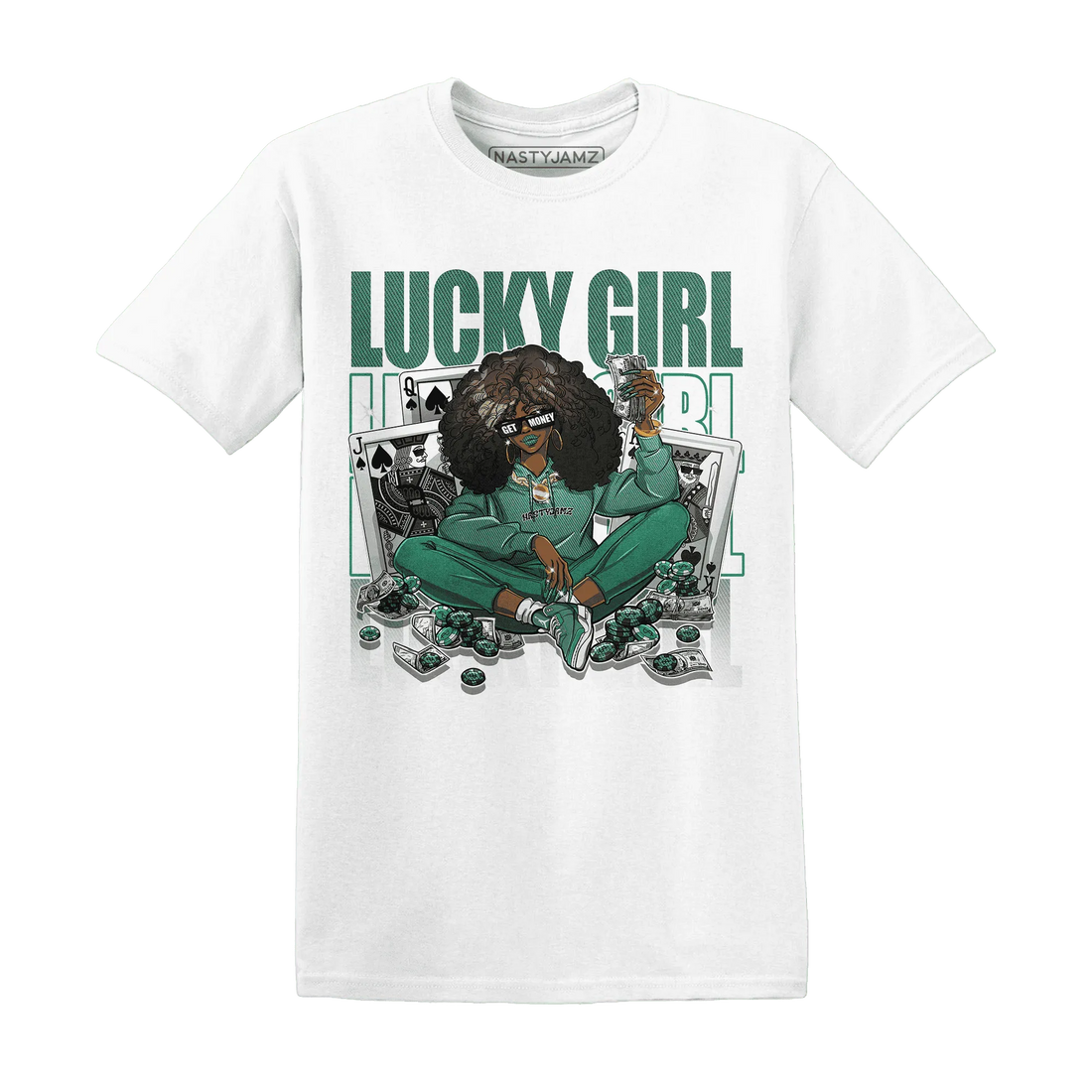NastyJamz-Nina-CN-Abney-3s-T-Shirt-Match-Lucky-Girl
