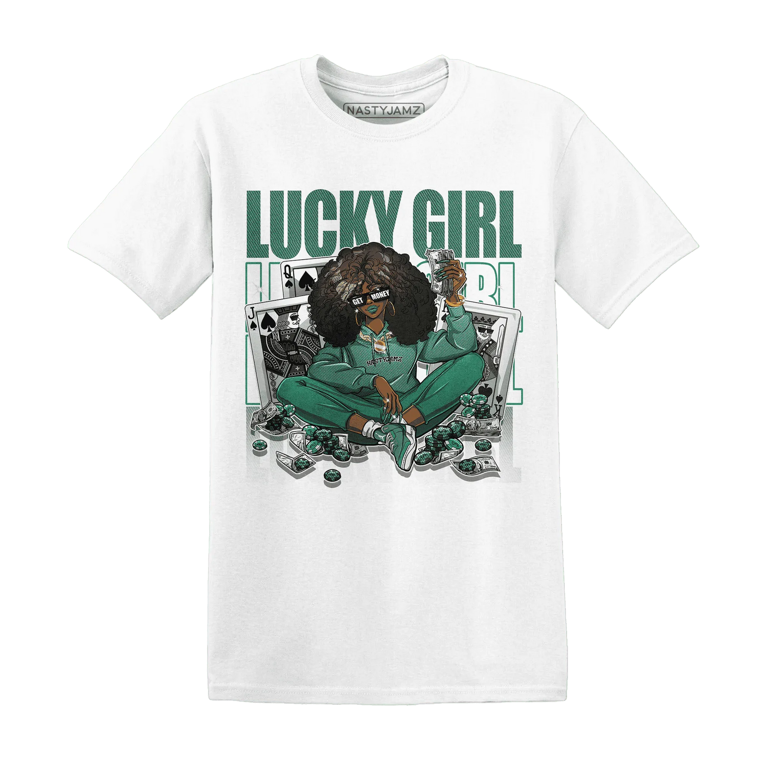 NastyJamz-Nina-CN-Abney-3s-T-Shirt-Match-Lucky-Girl