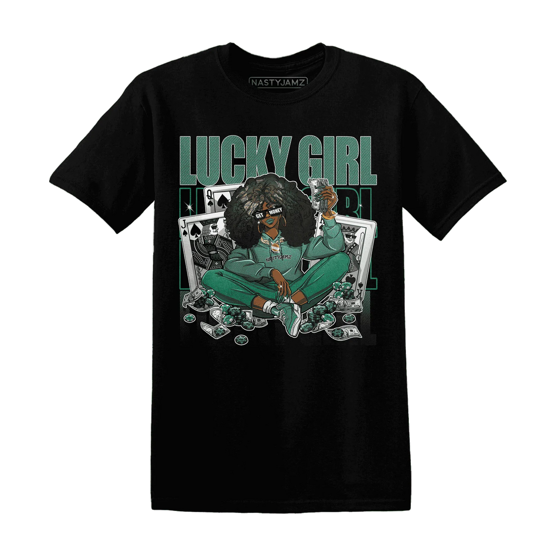NastyJamz-Nina-CN-Abney-3s-T-Shirt-Match-Lucky-Girl