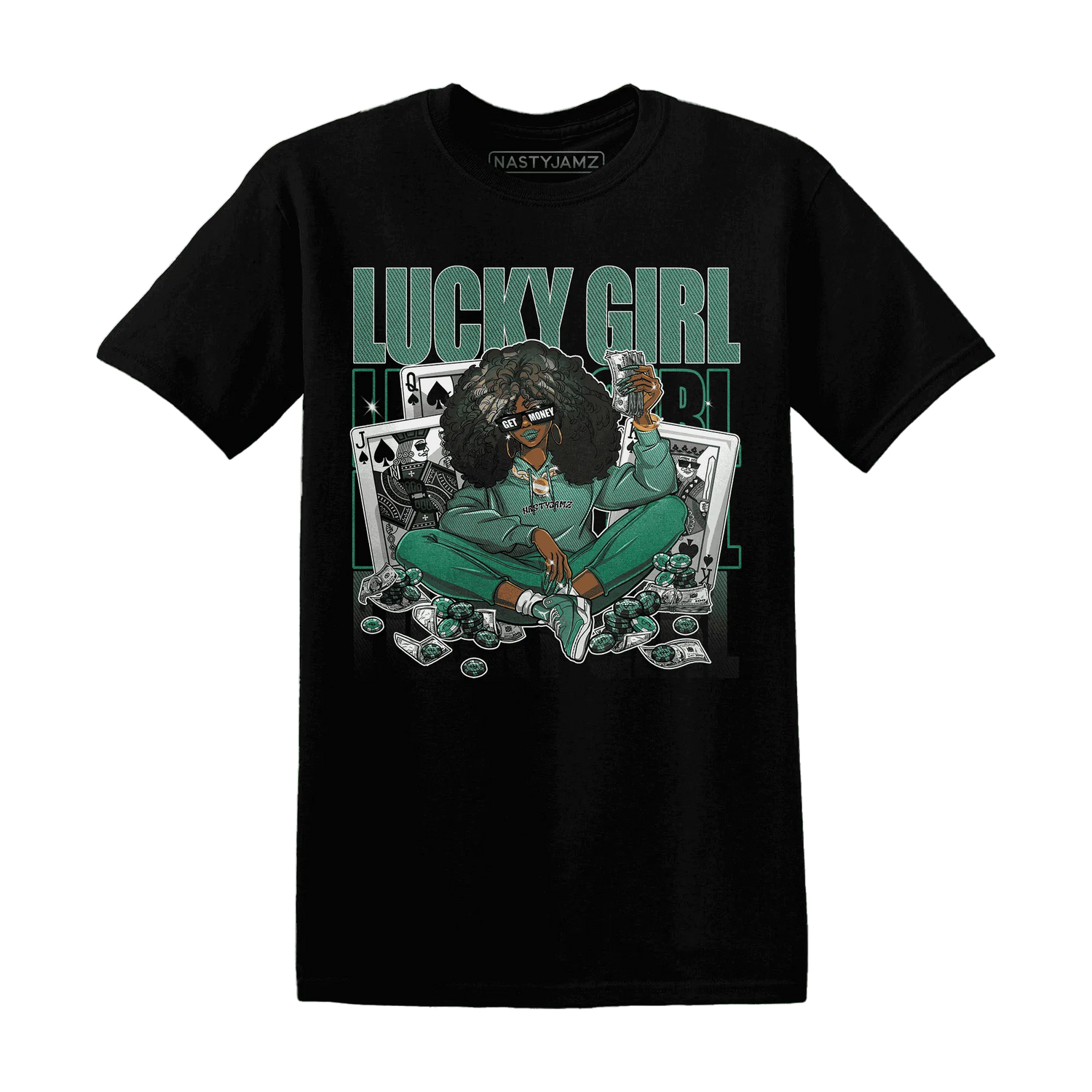 NastyJamz-Nina-CN-Abney-3s-T-Shirt-Match-Lucky-Girl