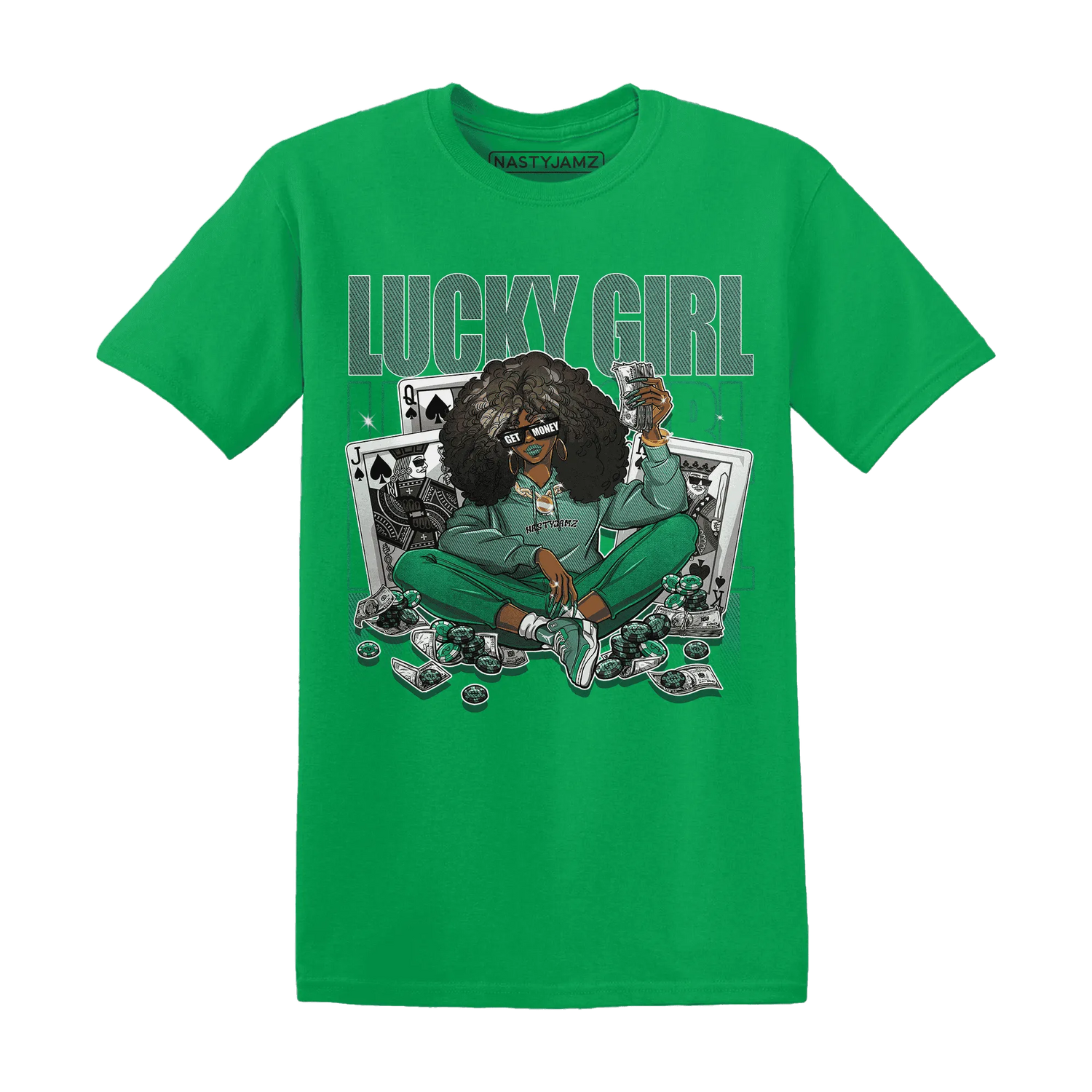 NastyJamz-Nina-CN-Abney-3s-T-Shirt-Match-Lucky-Girl