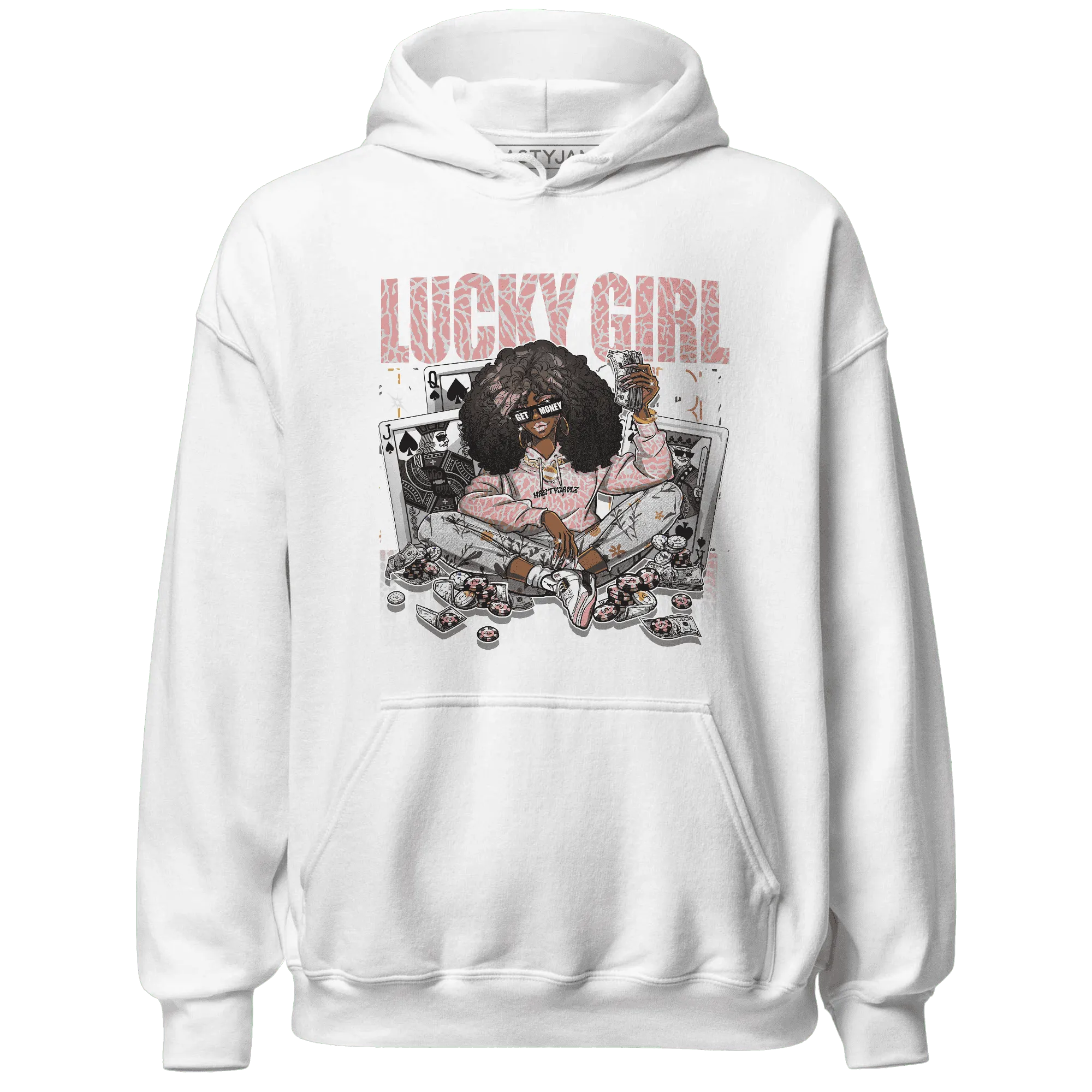 NastyJamz-Red-Stardust-3s-Hoodie-Match-Lucky-Girl