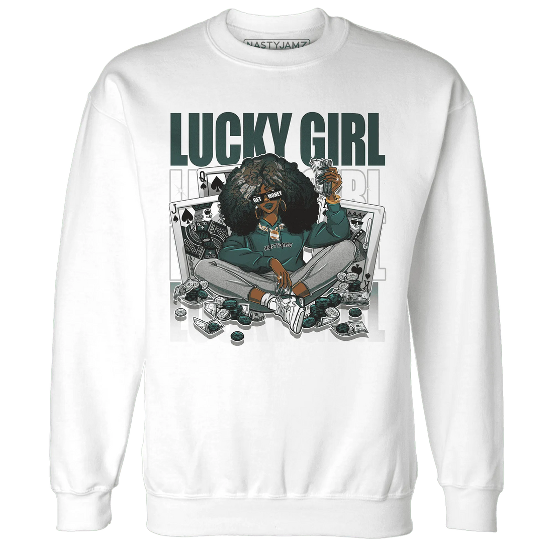 NastyJamz-Oxidized-Green-4s-Sweatshirt-Match-Lucky-Girl