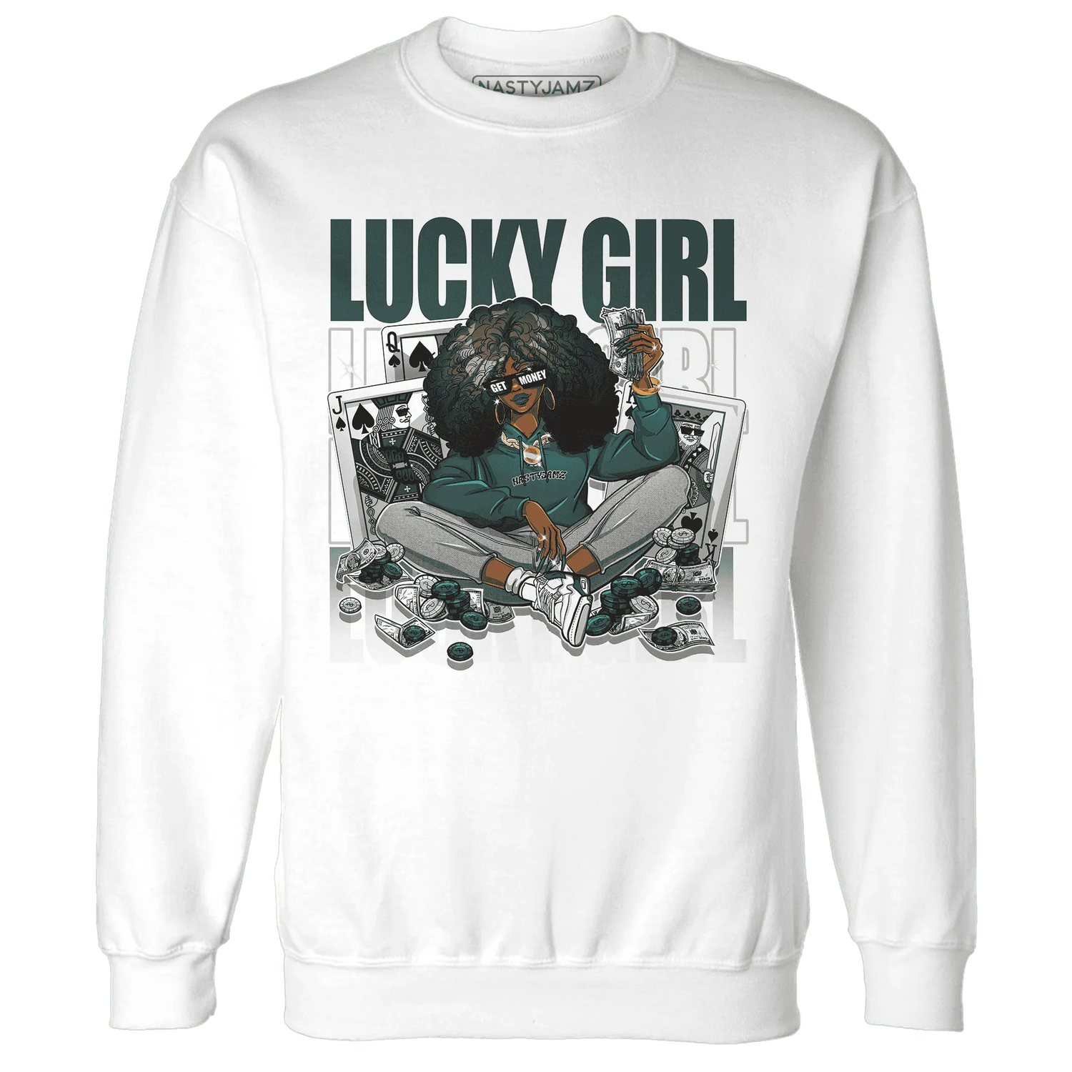 NastyJamz-Oxidized-Green-4s-Sweatshirt-Match-Lucky-Girl
