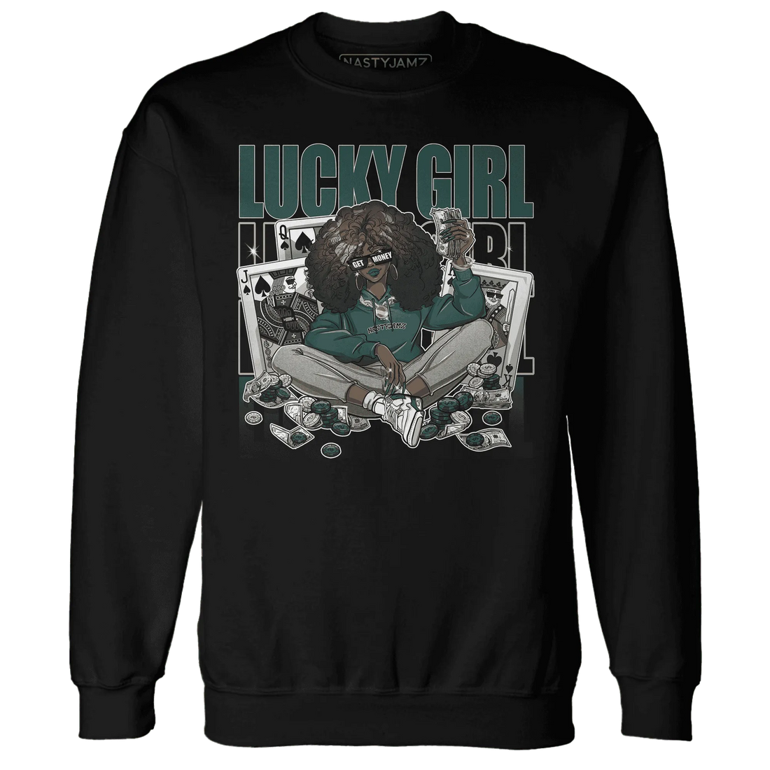NastyJamz-Oxidized-Green-4s-Sweatshirt-Match-Lucky-Girl