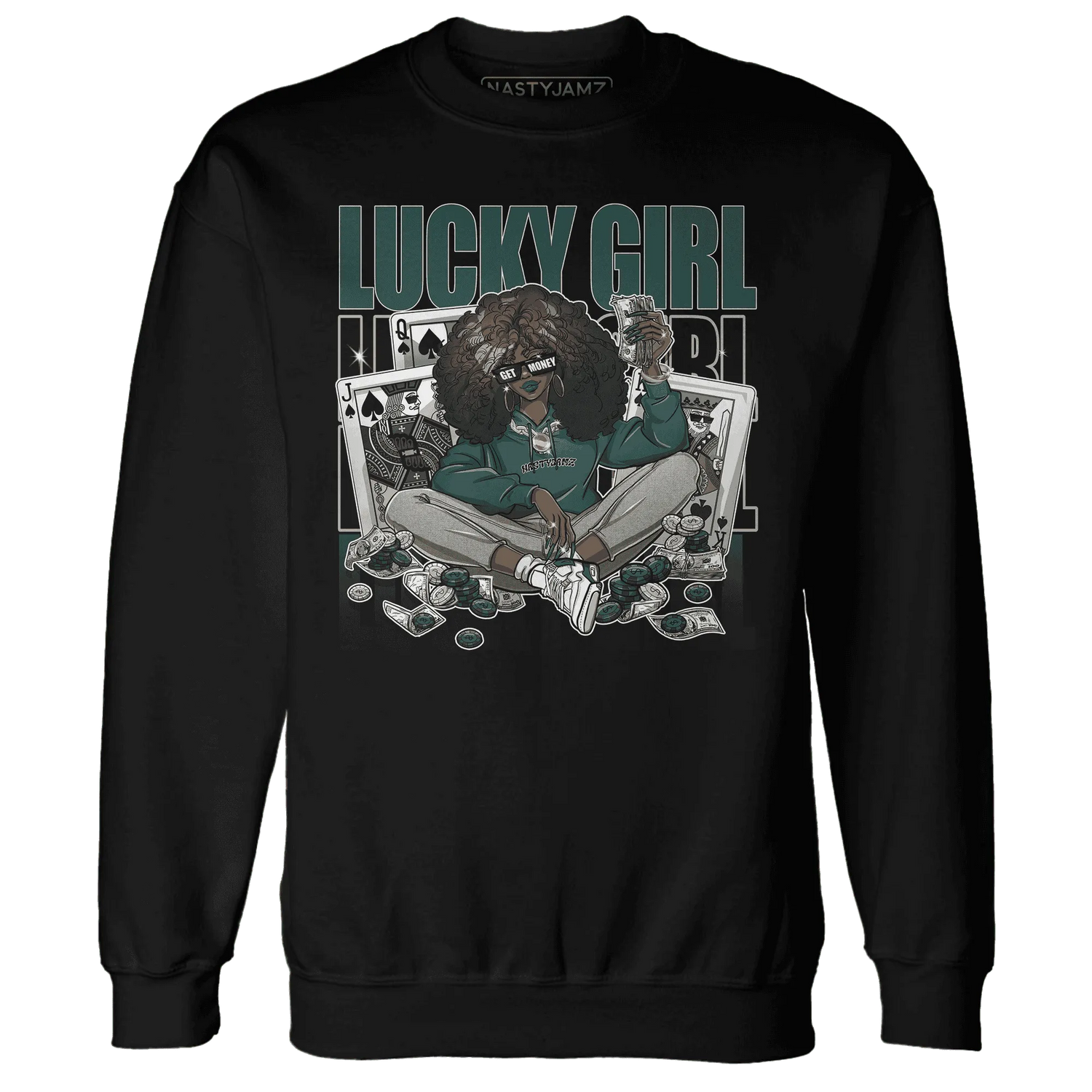 NastyJamz-Oxidized-Green-4s-Sweatshirt-Match-Lucky-Girl