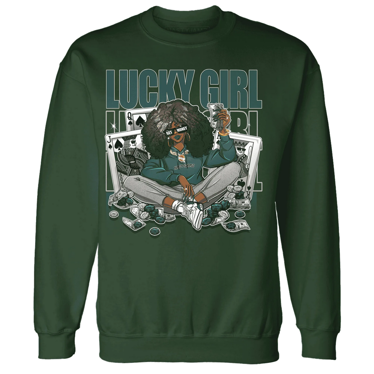 NastyJamz-Oxidized-Green-4s-Sweatshirt-Match-Lucky-Girl