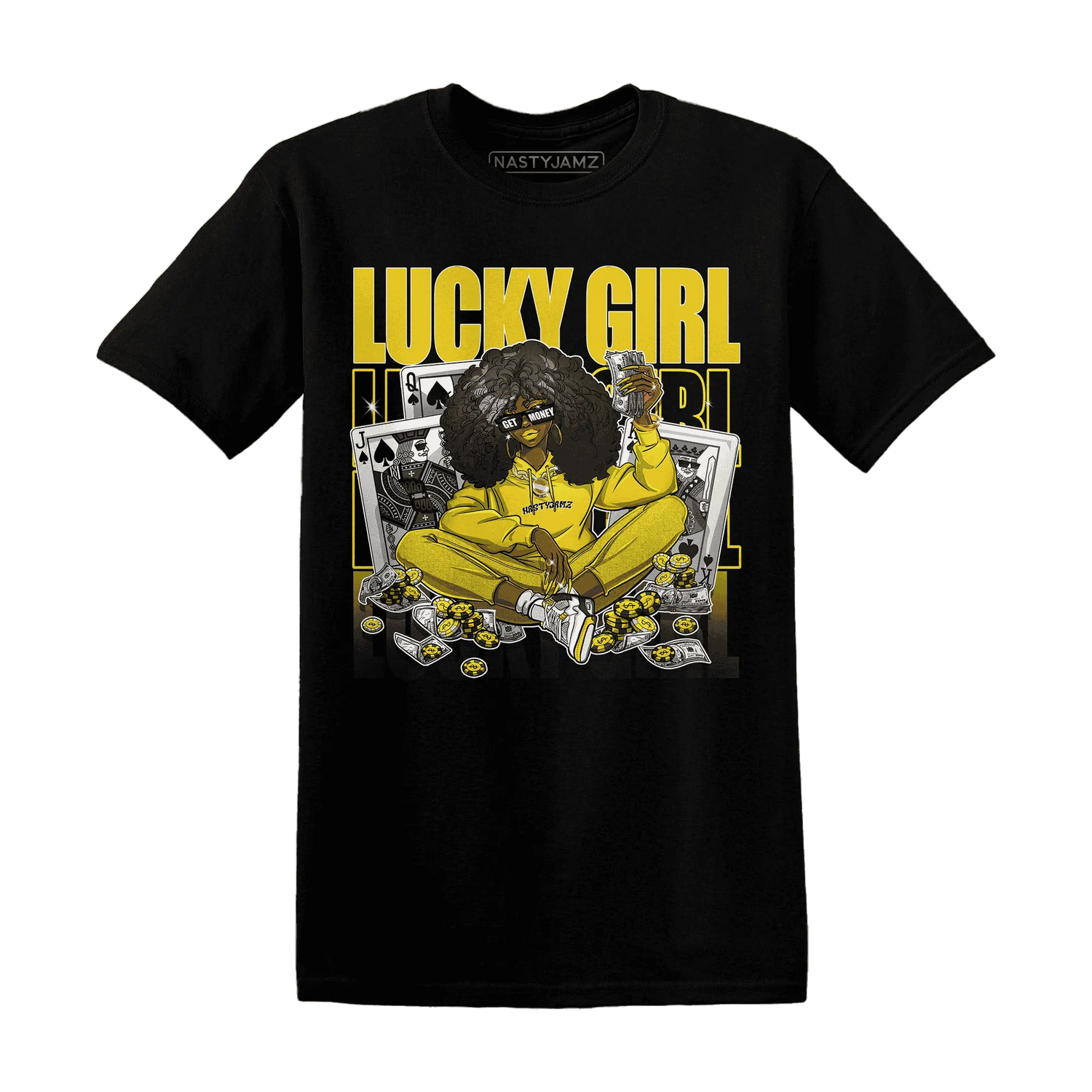 NastyJamz-Vivid-Sulfur-4s-T-Shirt-Match-Lucky-Girl