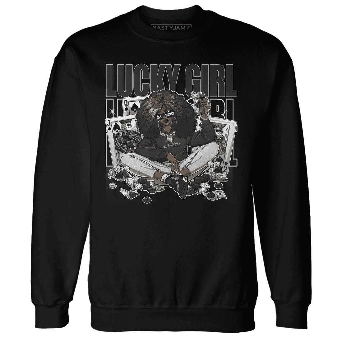 NastyJamz-White-Thunder-4s-Sweatshirt-Match-Lucky-Girl