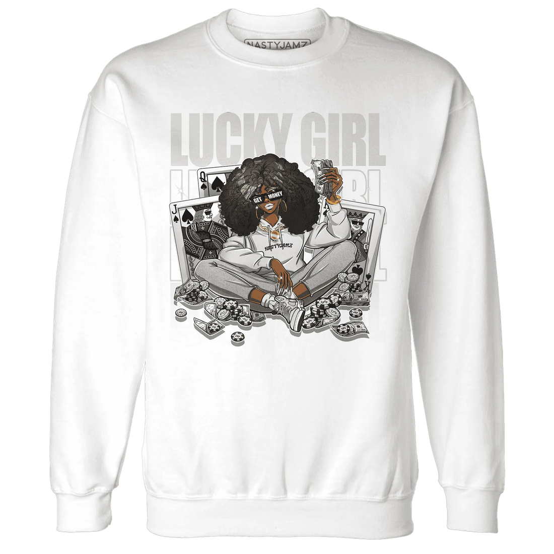 NastyJamz-SE-Sail-5s-Sweatshirt-Match-Lucky-Girl