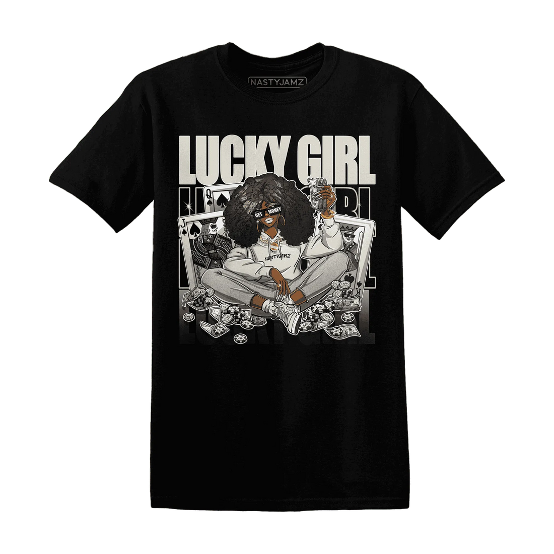 NastyJamz-SE-Sail-5s-T-Shirt-Match-Lucky-Girl