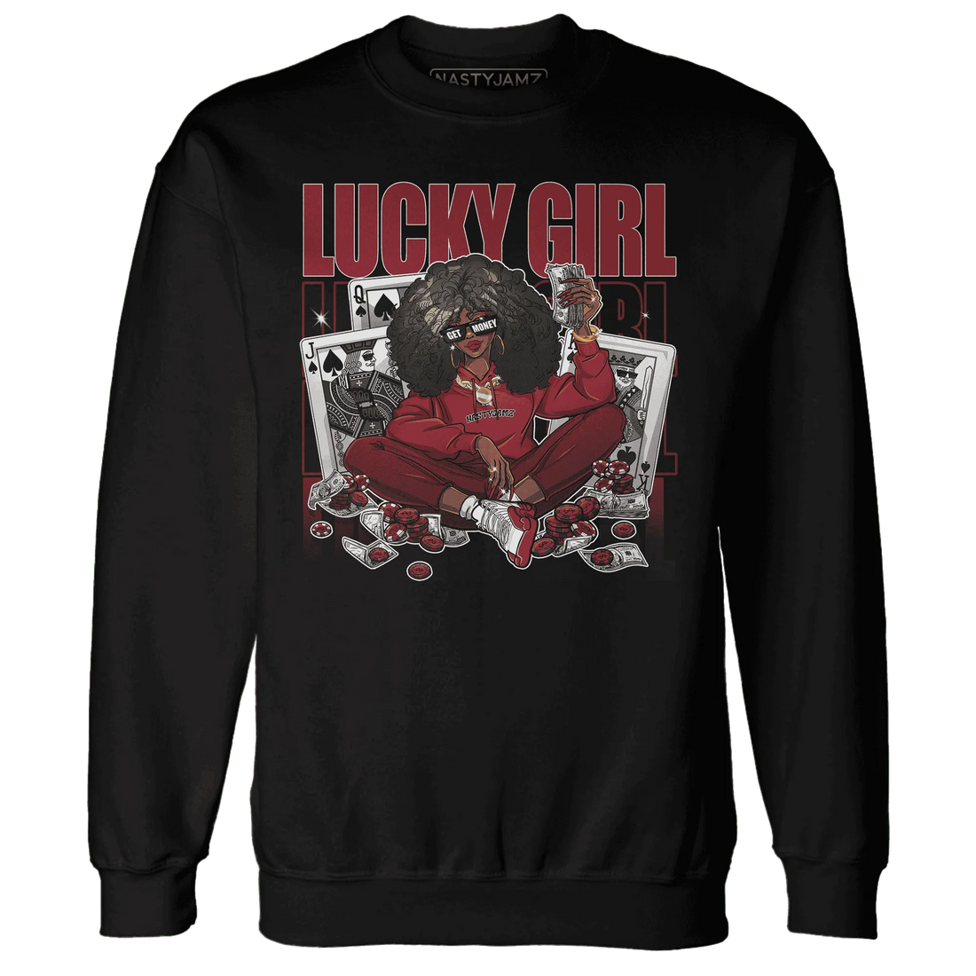 NastyJamz-Cherry-12s-Sweatshirt-Match-Lucky-Girl