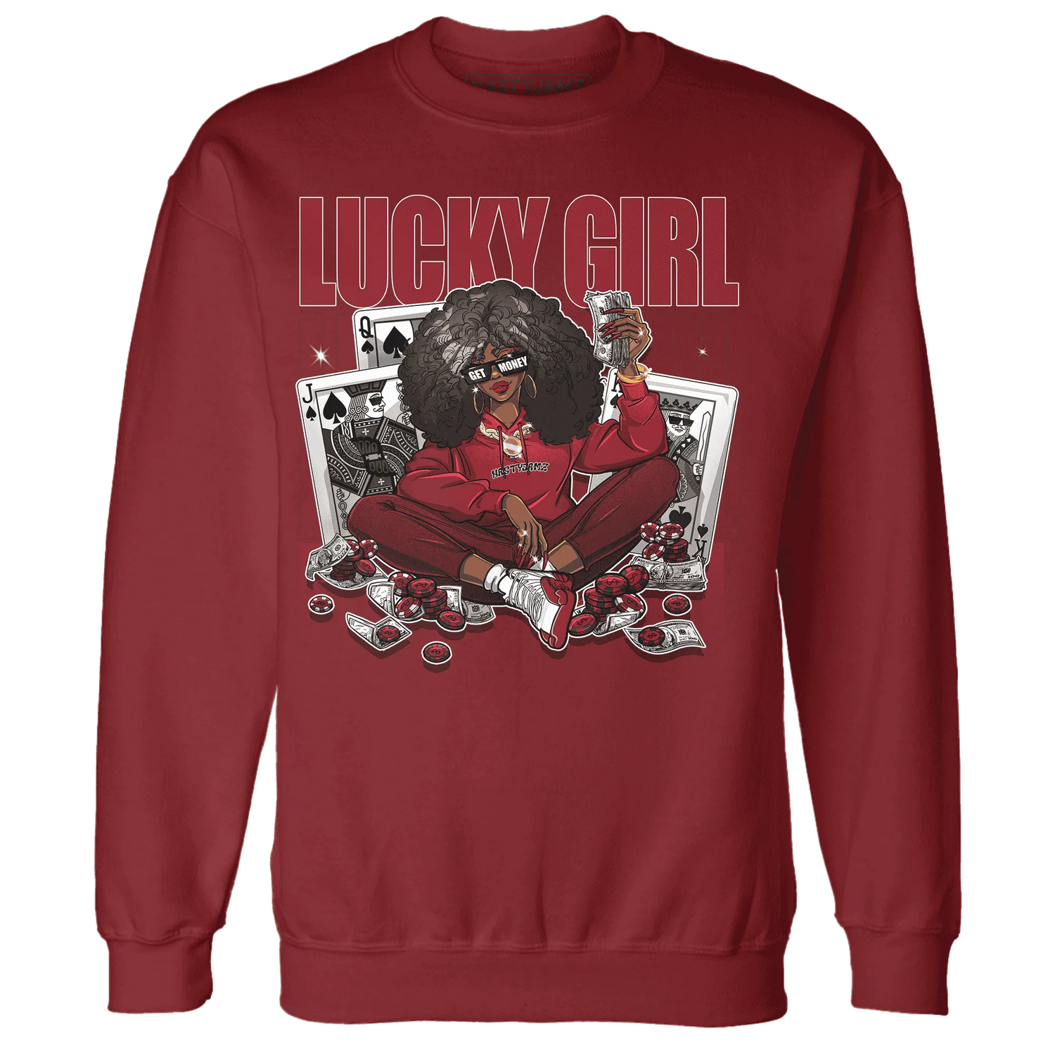 NastyJamz-Cherry-12s-Sweatshirt-Match-Lucky-Girl