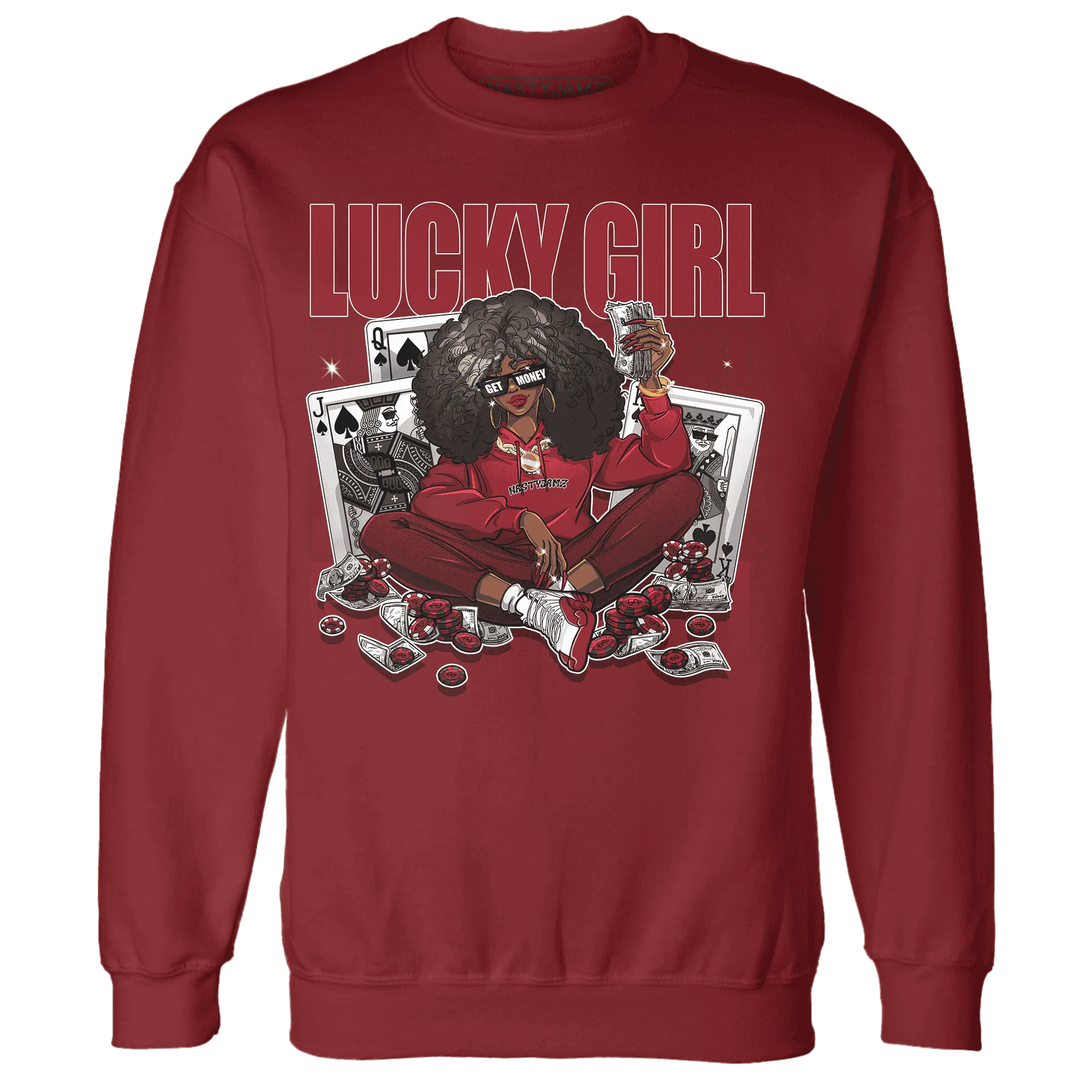 NastyJamz-Cherry-12s-Sweatshirt-Match-Lucky-Girl