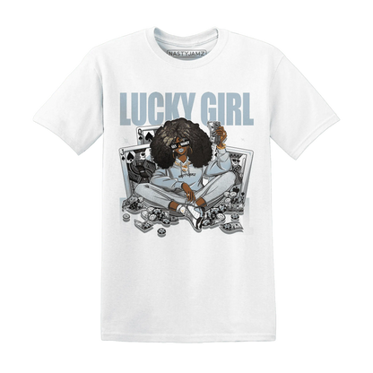 NastyJamz-Blue-Grey-13s-T-Shirt-Match-Lucky-Girl