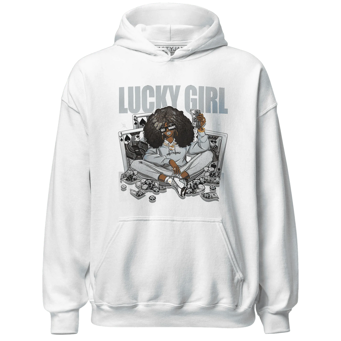 NastyJamz-Blue-Grey-13s-Hoodie-Match-Lucky-Girl