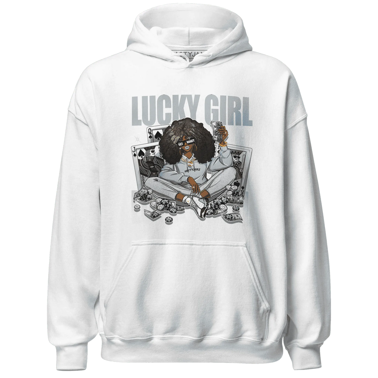 NastyJamz-Blue-Grey-13s-Hoodie-Match-Lucky-Girl