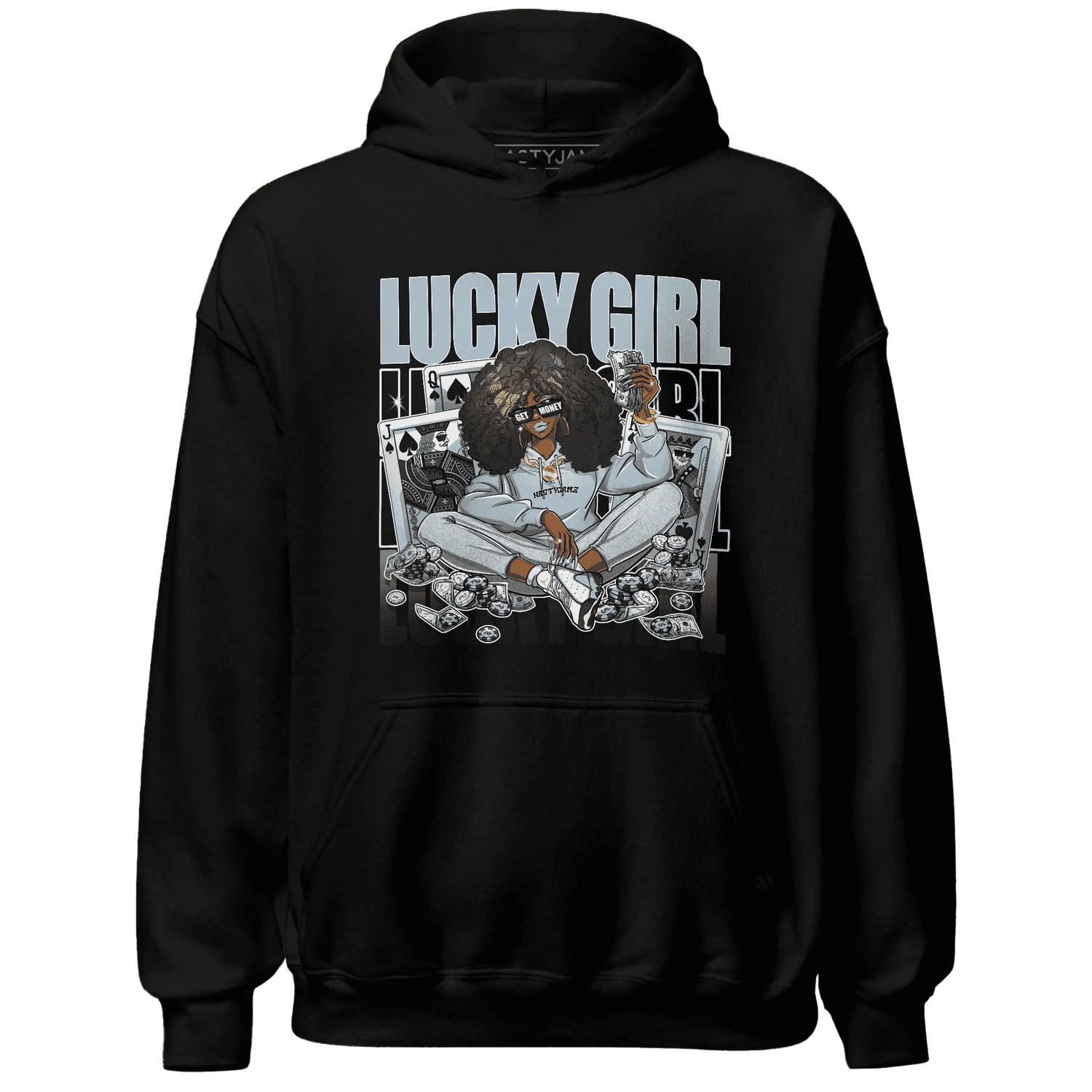 NastyJamz-Blue-Grey-13s-Hoodie-Match-Lucky-Girl