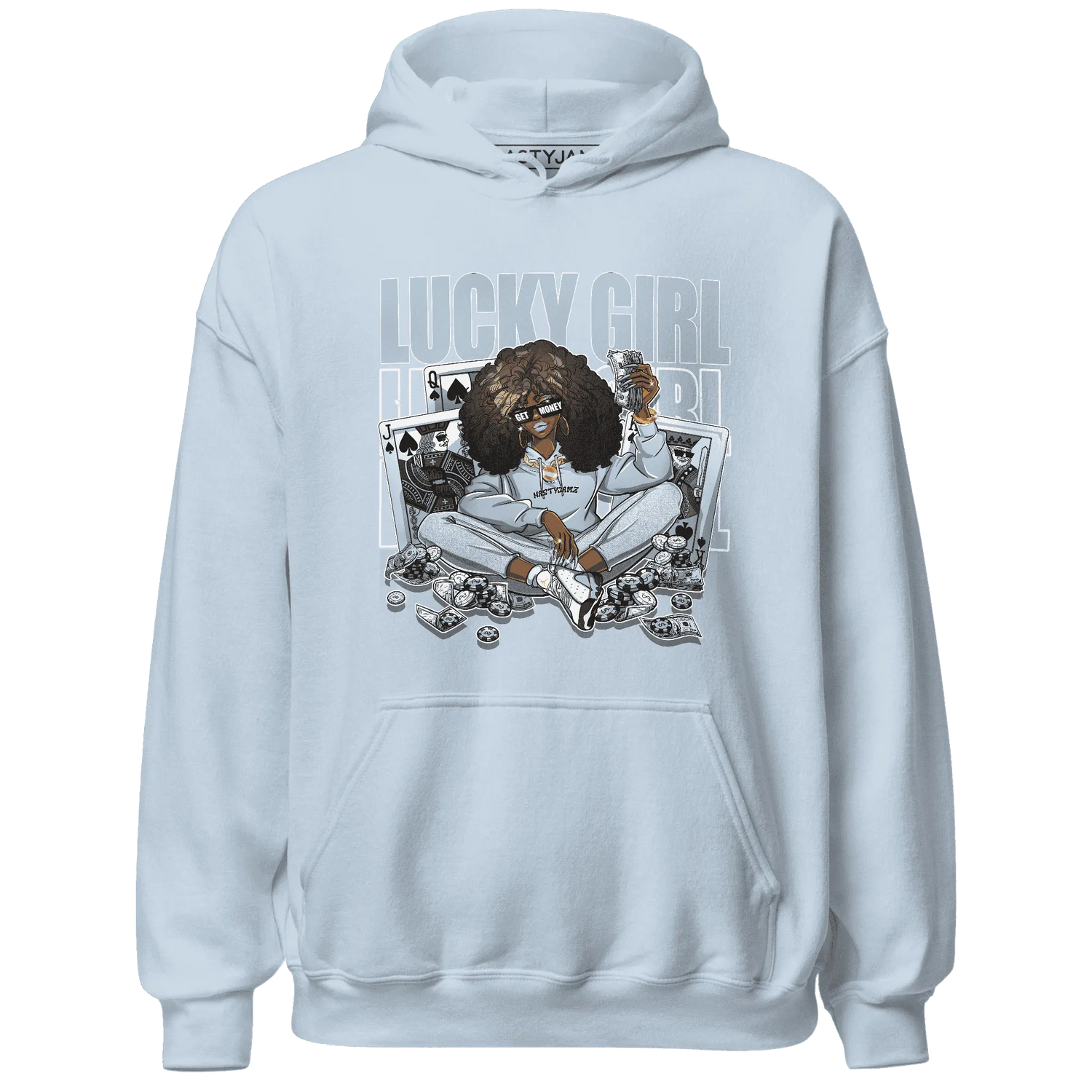 NastyJamz-Blue-Grey-13s-Hoodie-Match-Lucky-Girl