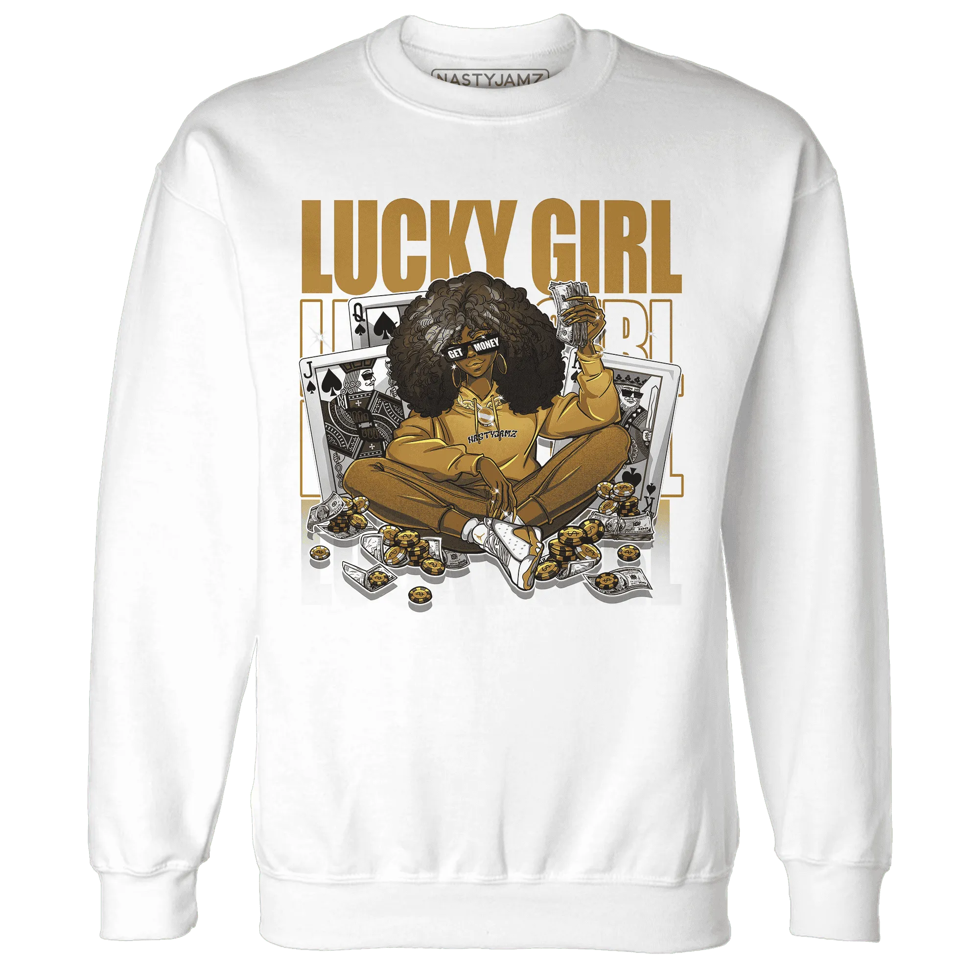 NastyJamz-Wheat-13s-Sweatshirt-Match-Lucky-Girl