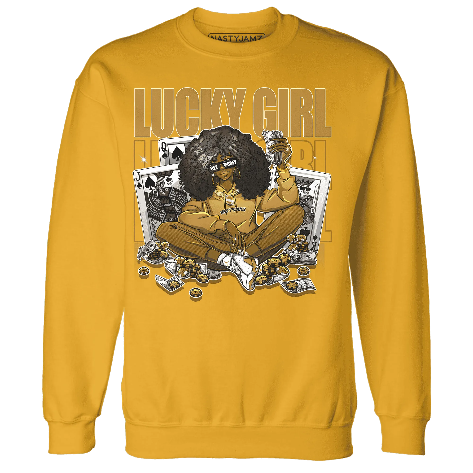 NastyJamz-Wheat-13s-Sweatshirt-Match-Lucky-Girl