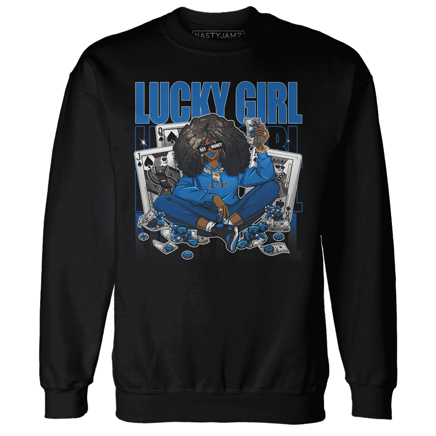 NastyJamz-Royal-Reimagined-1s-Sweatshirt-Match-Lucky-Girl