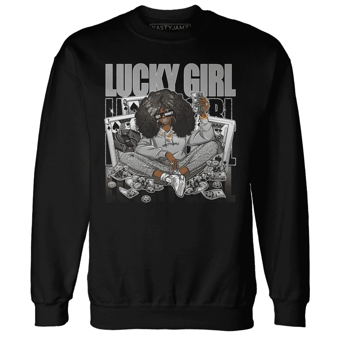 NastyJamz-Craft-Ivory-3s-Sweatshirt-Match-Lucky-Girl