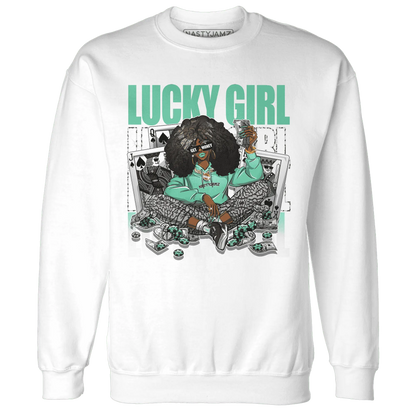 NastyJamz-Green-Glow-3s-Sweatshirt-Match-Lucky-Girl