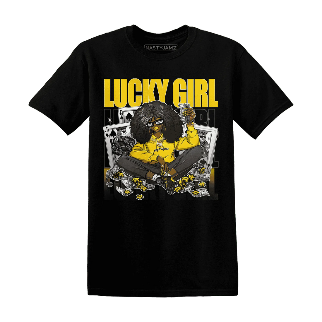 NastyJamz-Thunder-4s-T-Shirt-Match-Lucky-Girl