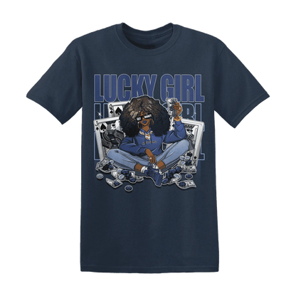 NastyJamz-Midnight-Navy-5s-T-Shirt-Match-Lucky-Girl