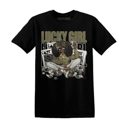 NastyJamz-Medium-Olive-1s-T-Shirt-Match-Lucky-Girl-