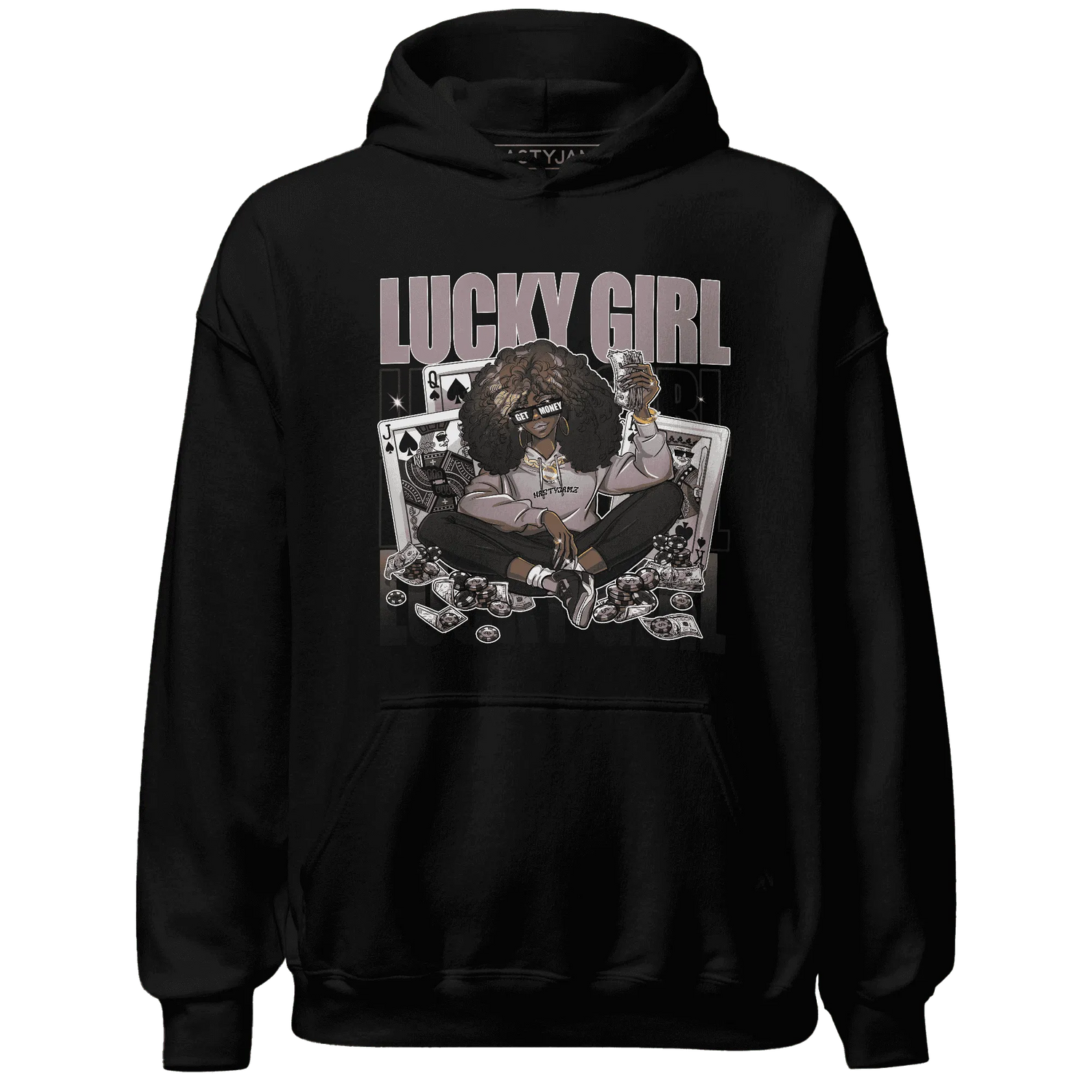 NastyJamz-Black-Violet-Ore-3s-Hoodie-Match-Lucky-Girl-