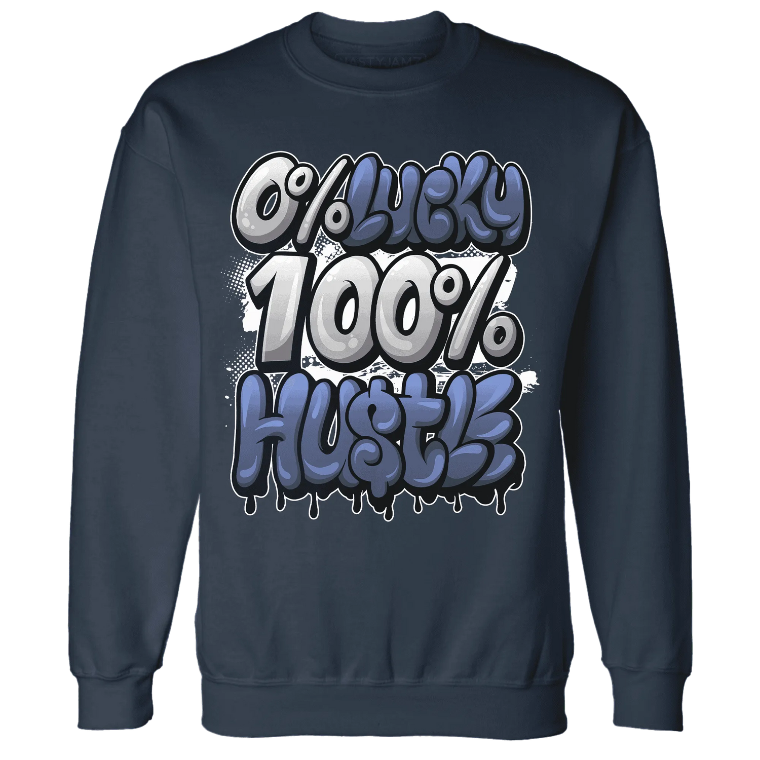 Low-Diffused-Blue-11s-Sweatshirt-Match-Lucky-Hustle