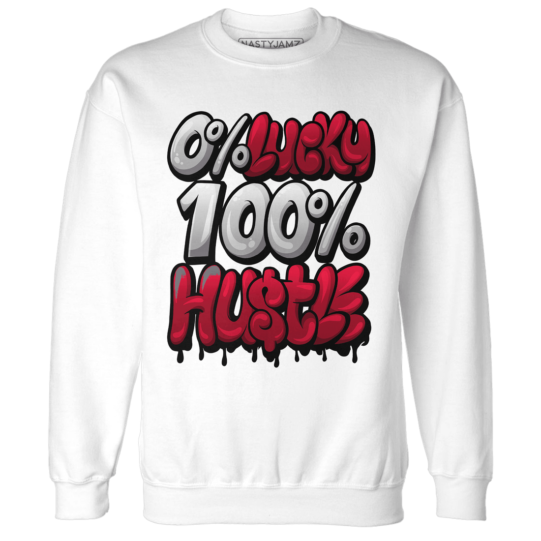 Retro Red Taxi 12s Sweatshirt Match Lucky Hustle - NastyJamz