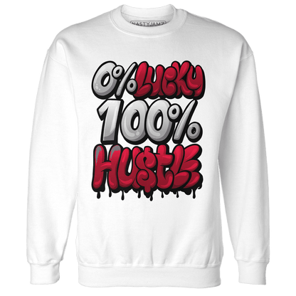 Retro Red Taxi 12s Sweatshirt Match Lucky Hustle - NastyJamz