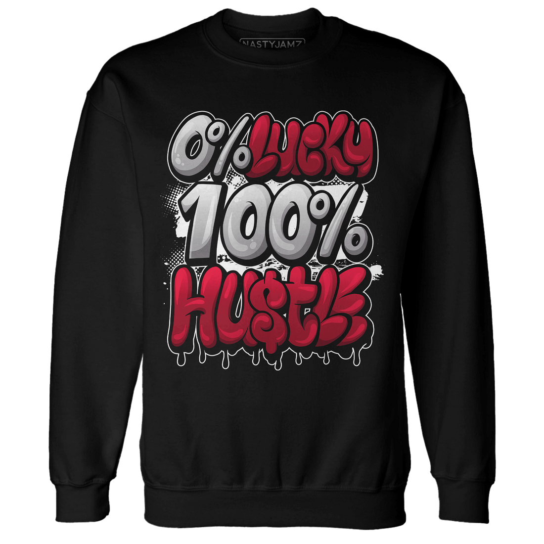 Retro Red Taxi 12s Sweatshirt Match Lucky Hustle - NastyJamz